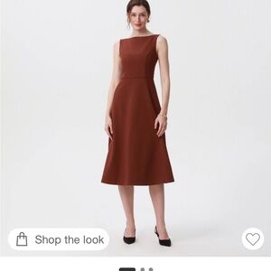 a new day Brown Midi Dress with Pockets